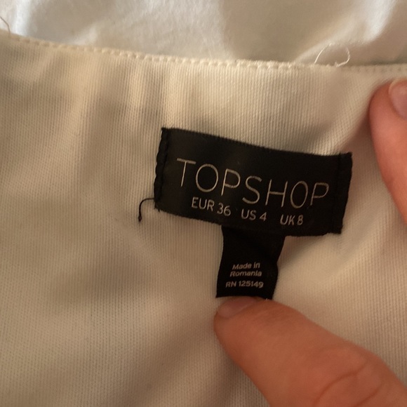 Topshop skirt - striped scallop - Picture 3 of 5